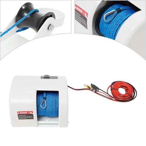 Winche eléctrico para ancla 25lbs con control remoto miniatura 3