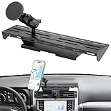 Surfcabin No-Drill Magnetic Dash Phone Holder for 4 Runner 2023 2022 2021 2020, Full Metal Heavy-Duty Console Extension Dash Phone Mount Compatible with 5th 4Runner 2010–2023, Fits Most Smartphones