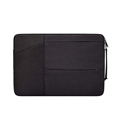 RLTech Custodia Borsa per Computer Portatile Borsa Impermeabile in Poliestere con Chiusura Lampo e Tasche per Huawei MateBook D 14 2020/HONOR MagicBook 14, Nero