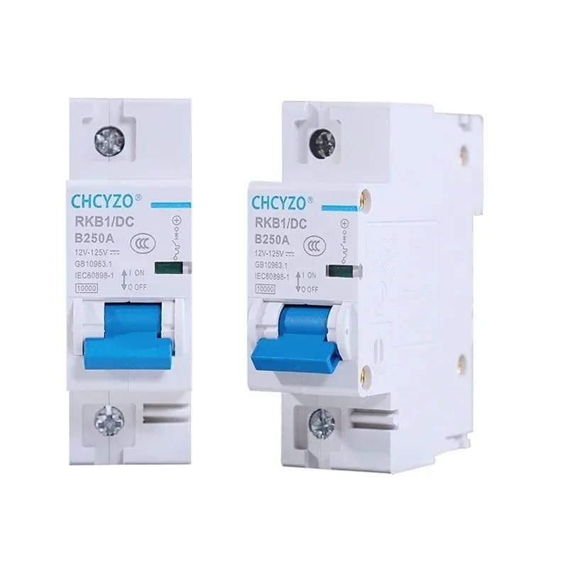 Magnetotermico 16a Disyuntor de CC en miniatura, 2 polos, 12-125 V, protector automático for vehículos eléctricos, 80 A, 100 A, 125 A, 200 A, 250 A, protección de batería, fuga segura, distribución de