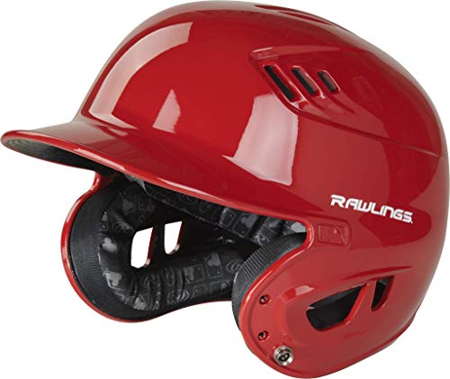 Casque de baseball Rawlings Velo senior rouge brillant contre les impacts
