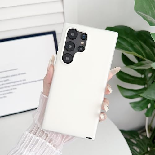 2 in 1 Candy Silicone Matte Case for Sumsang S25 S22 S24 S23 S21 Fe Ultra Plus A55 A54 A53 A35 A34 A33 A25 A24 A23 A14 A15 Cover(for S22 Plus/White)