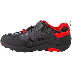 O’NEAL Herren Traverse Flat, Schwarz/Rot, 41