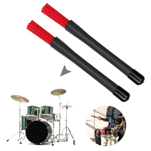 Baqueta para Percusión Color Rojo con Punta de Nailon miniatura 5