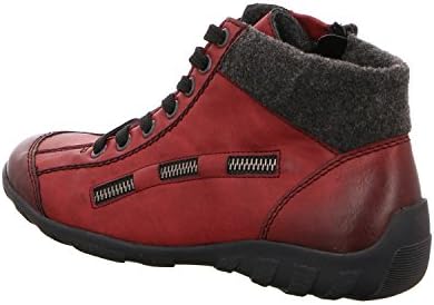 Rieker Women's High Hi-Top Trainers, Red (Wine/Anthrazit 35), 8.5 | Image 2