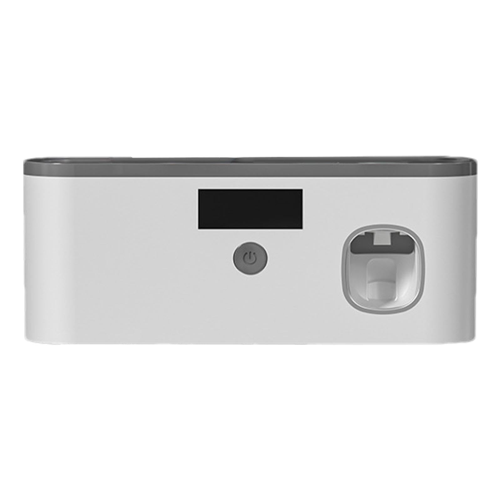 Toothbrush Cleaner Holder - Wall Toothpaste Dispenser, UV Tooth Brush Caady | Space Saving Shower Cady, LCD Digital Display Toothbrush Holder, Bathroom Supplies Storage For Home, 8.6x3.7x2.1in