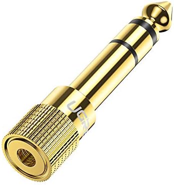 UGREEN Headphone Jack Adapter 6.35mm to 3.5mm Audio Adaptor 1/4 inch to 1/8 Aux Jack Plug Male to Female Converter for Electric Keyboard Mixer DAC Player Amplifier Speaker Earphone
