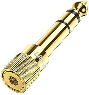 UGREEN Headphone Jack Adapter 6.35mm to 3.5mm Audio Adaptor 1/4 inch to 1/8 Aux Jack Plug Male to Female Converter for Electric Keyboard Mixer DAC Player Amplifier Speaker Earphone