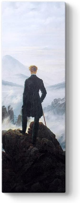 Caspar David Friedrich - Bulutların Üzerinde Yolculuk Tablosu 50 x 150