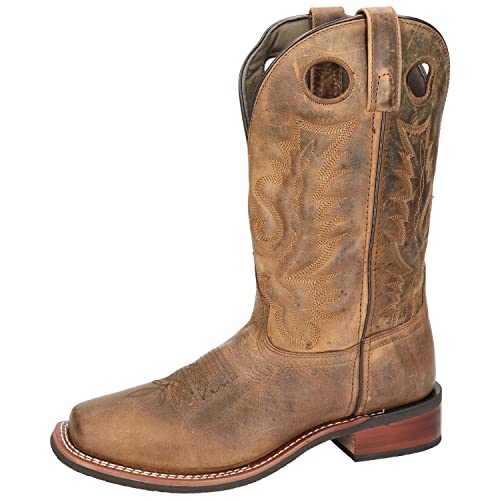 Smoky Mountain Boots Men's Duke Western Boot, Brown Oil Distress, Medium, Size 11 US3