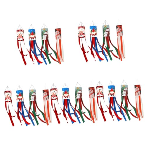 Toddmomy 5 Juegos Mangas De Viento Navideñas Mangas De Viento Para Patio Decoración Navideña Resistente Al Desgaste Zapatillas Navideñas Mangas De Viento Colgantes Calcetines De 4 Uds * 5