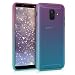 Produktbild kwmobile Samsung Galaxy A6 (2018) Hülle - Handyhülle für Samsung Galaxy A6 (2018) - Handy Case in Zwei Farben Design Pink Blau Transparent