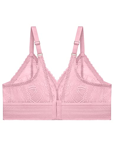 Image of Glamorise Womens Luxe Lace Bralette Wirefree #7012