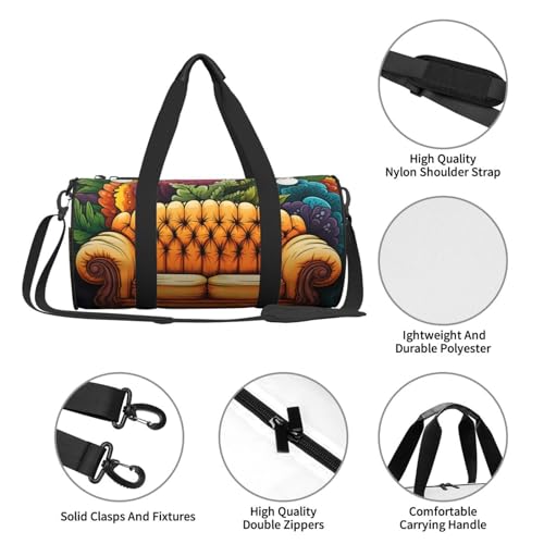 Travel Duffle Bag Lightweight Small Gym Bag Foldable Weekender Overnight Bags with Adjustable Shoulder Strap Carry On Tote Bags Couch Hospital Bag for Women Men4