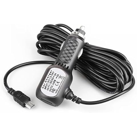 Power Cable for Drive Recorder, 12V/24V, Selectable Voltage Protection Cover