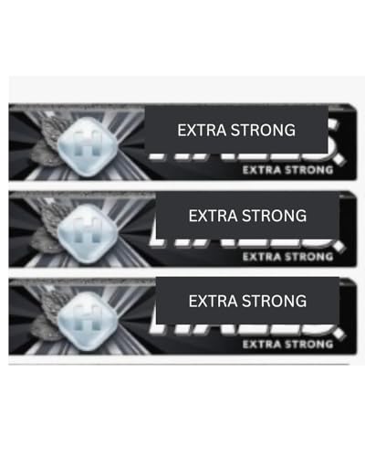 EXTRA STRONG, Clearing Menthol Original Flavour Cough Sweets 33.5g (pack of 3 bars) Soothing Sore Throat Relief