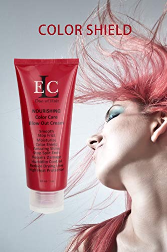 Elc Rd Nourishing Color Care Blow Out Cream 3 Oz - Smooths, Blocks Humidity & Frizz. Heat & Moisturizes, Strengthens. Prevent Split Ends, Brilliant Shine. Reduces Drying Time. Med To Coarse Hair. #TOP1