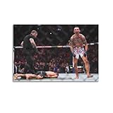 VTTFUSMR Max Holloway Vs. Justin Gaethje Canvas Poster Bedroom Decor Sports Landscape Office Room Decor Gift Unframe-style 24x36inch(60x90cm)