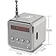 Retoo Lautsprecher, Mini Tragbar mit FM Radio, Bluetooth, 3W Leistung, USB/AUX/TF Eingänge, Mp3 Rekorder, LED-Beleuchtung, Ausziehbare Antenne