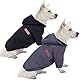 HuaLiSiJi Kapuzenpullis für Hunde Hoodie Hunde Sweatshirt Fleece Chihuahua Pullover Warm und Leicht, Sehr Schön, Bequem und Weich, Super Anzuziehen (L, Schwarz+Grau)