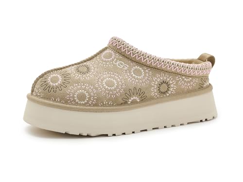 UGG Women's Tazz Sun Stitch Slipper, Mustard Seed, 6 by UGG - Used condition - US$112.30
