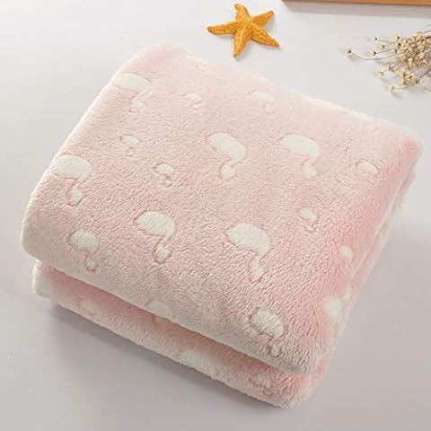 AIITLLYNA Flannel Throw Blanket,Office Blanket Blankets for Kids Super Soft Fluffy Flannel Velvet Plush Microfiber Sofa Blanket for Baby Kids Office Couch Sofa Bed (Pink & Swan) Cover
