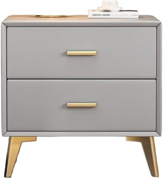 Bedside Table Simple Modern Solid Wood Bedside Table, Wide Gray Storage Cabinet, Bedroom Storage Cabinet, Home Bedside Table Bed Side Tables Bedroom