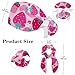 otnrnondcl Flowers Strawberry Breathable Working Cap with Button, Bow Hair Scrunchy, One Size Fits All for Woman