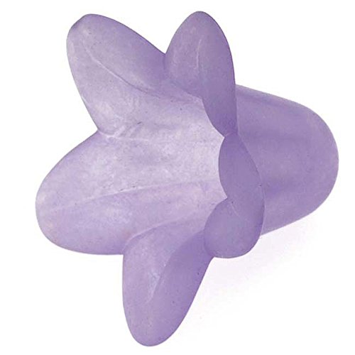 Beadaholique Perles en Lucite Fleurs pétunia/Clochette 12 x 18 mm Violet améthyste Mat Cover