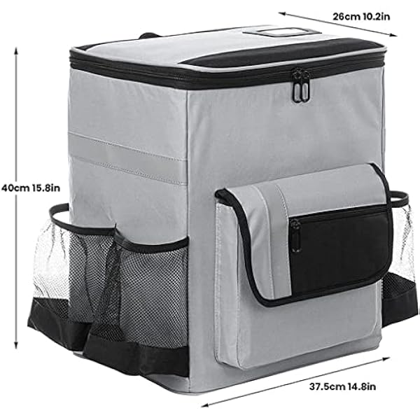 Ice Ryggsäck Isolering Ryggsäck Bevarande Stor kapacitet Vattentät bärbar isolering kylväska (Color : 3-Pack, Size : 14.8x15.8in)