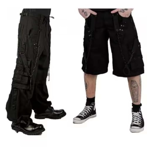 Fashion Gothic Pant Cyber Chain Goth Jeans Punk Rock Black Gothic Vintage Cotton Gens Baggy Style Trouser Pant3
