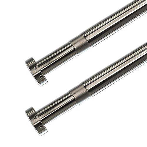 Tringle à rideau de douche télescopique en acier inoxydable extensible 60-110 cm