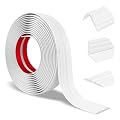 Wall Corner Protector Peel and Stick Corner Trim Molding Flexible Inside & Outside Wall Edge Guard Self Adhesive Moulding Trim for Edge Use, White, 1.6” W x 10’ L