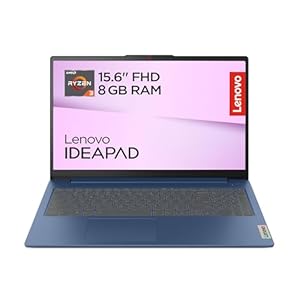 Lenovo IdeaPad Slim 3 Laptop | 15.6" FHD Display | AMD Ryzen 3 7330U | 512GB SSD | 8 GB RAM | AMD Radeon Grafik | QWERTZ | Windows 11 | Abyss Blue | 3 Monate Premium Care