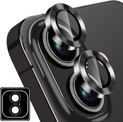 Image of Xmon Back Camera Lens Protector for Realme 15-3D Premium Camera Glass Protector Guard, Anti-Scratch, Ultra-Clear, Easy Installation - (iPhone 16 or 16 Plus black)