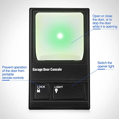 Garage Door Opener Button, Multi-Function Control Replacement Wall Panel Keypad Compatible with 41A5273-1 78LM Garage Door Opener (2 Pieces)