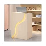 Platzsparender Schreibtisch für Büros, Teegeschäfte, Bekleidungsgeschäfte und Salons, modern, weiß, 60 cm