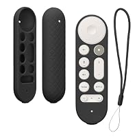 kwmobile Hülle Fernbedienung kompatibel mit Google TV Streamer 4K Hülle - Silikon Case für TV Zubehör in Schwarz – Ansicht 1