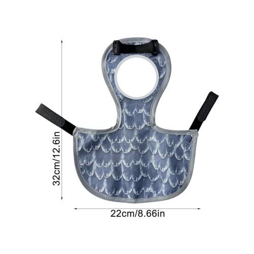 Protector de espalda lavable para aves con delantal de pollo reutilizable y cómodo 5