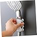 10pcs Shower Bracket Base Shower Head Soft Rubber White Tool