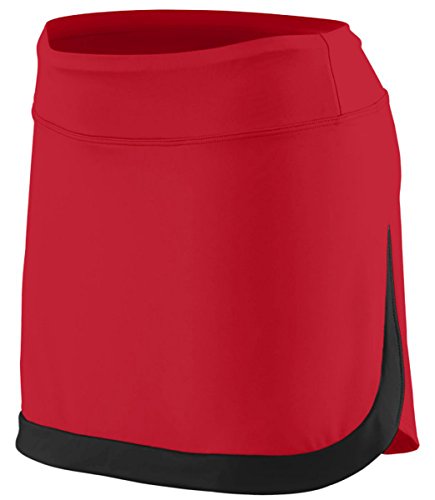 Augusta Sportswear Augusta Ladies Action Color Block Skort, Red/Black, Medium