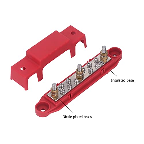 Barra de ônibus 150A, latão de liga de zinco, 3 parafusos de aço inoxidável, mantém os fios limpos b