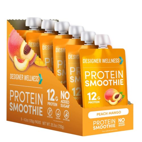 Designer Wellness, Raspberry Passion, Protein Smoothie, 12g Whey, 6 ct