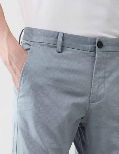 Image of Satin Slim fit Textured Trousers