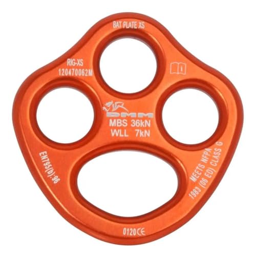 DMM 62 x 62 x 8mm Bat Rigging Plate, X-Small, Orange