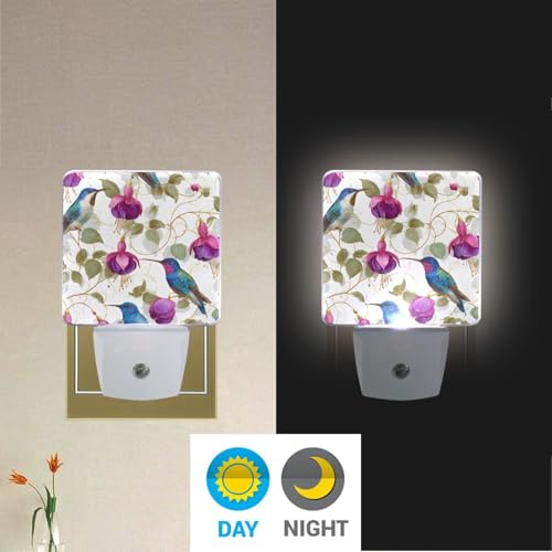 Lámpara de noche con sensor y luz LED diseño colibrí miniatura 4