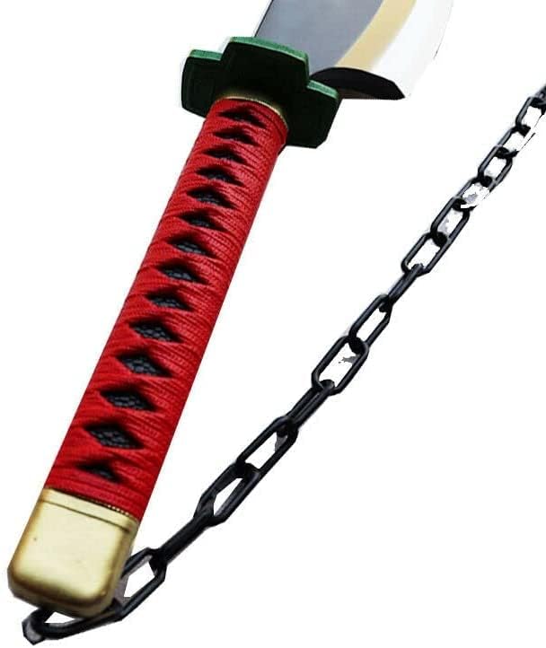 Miniatura 5 de Espada de demonio de 39.5 pulgadas, fantasía, espada samurái, reliquias para cosplay, disfraz de anime Katana, regalo de Navidad