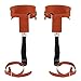BANLICALI Tree Climbing Spikes, Metal Climbing Spikes with Cattle Hide Leggings Straps and Extra Straps, Orange Climbing Trees Gear Tree Climbing Spikes and Harness Kit for Tree Work, Climbing