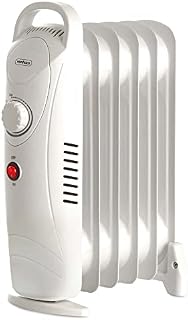 VonHaus Oil Filled Radiator 6 Fin, Electric Heater for Home Office, Oil Radiator Warms Any Room Quickly & Efficiently, Thermostatically Controlled 800w Oil Heater for Maximum Warmth, 2 Year Warranty