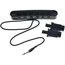 Dopro Piezo Acoustic Tone Tune-o-Matic Bridge LP Piezo Guitar Bridge Pickup for Import Epi Les Paul / SG / ES / Dot Black